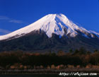 花の都公園で撮影した冠雪した富士山