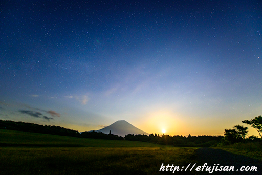 輝き｜富士山｜月輝き｜夜景