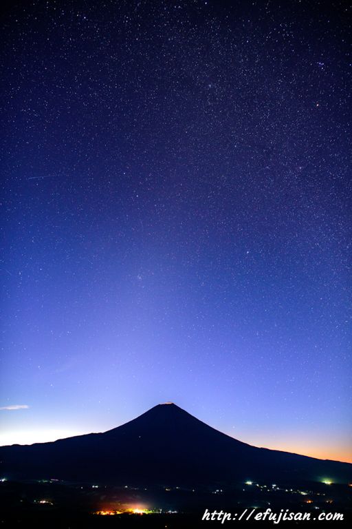 黄道光｜夜景｜富士山