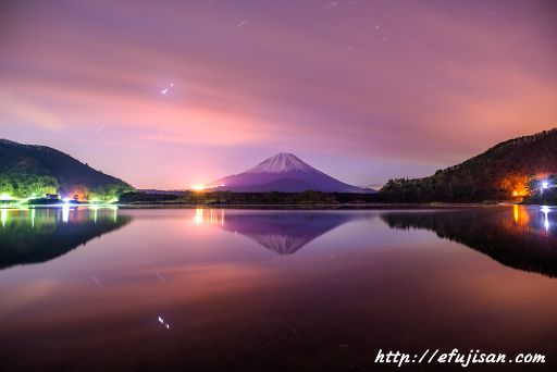 未明の逆さ富士｜夜景｜富士山