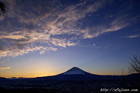 夕焼け｜日の入｜富士山写真