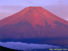 二十曲峠で撮影した赤富士