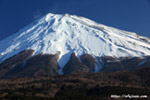 静岡県西臼塚で見た冬の富士山が美しい
