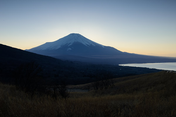 ソフトGND16で撮影した夕景と富士山