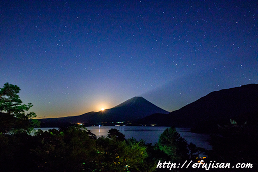 光の導き｜富士山｜月