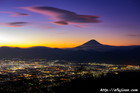 吊るし雲｜夜景｜富士山写真