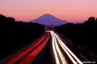 夜景｜レーザービーム｜富士山写真