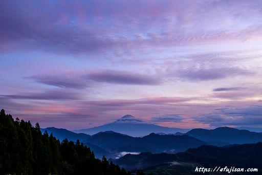 静岡県吉原で撮影した朝焼けと富士山