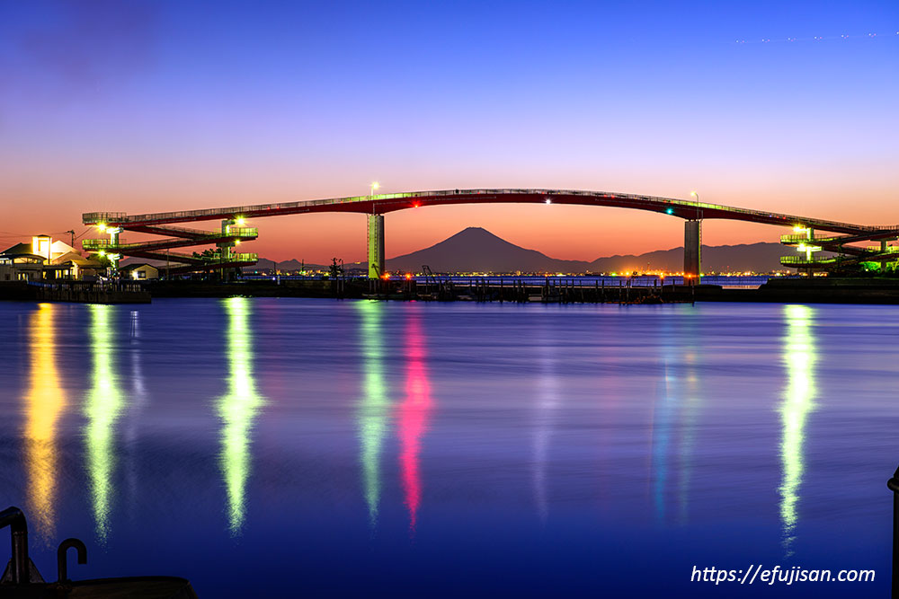 夜景と富士山 | 富士彩景